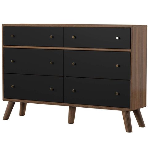 6 mid century modern Drawers Dresser