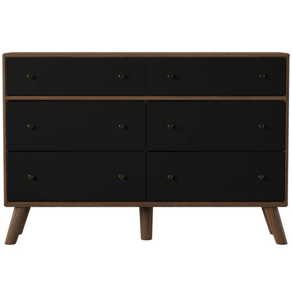 6 mid century modern Drawers Dresser
