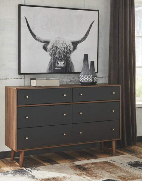 6 mid century modern Drawers Dresser