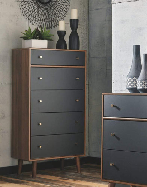 5 Mid Century Modern Chests-of-Drawers