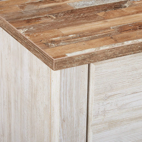 Rustic Farmhouse Style 2 Drawer Nightstand