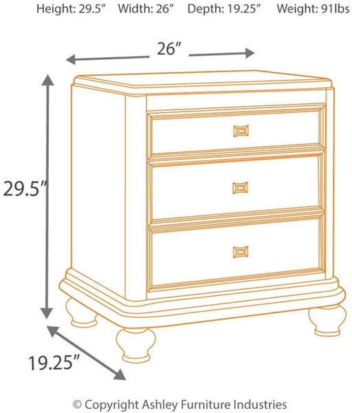 3 Drawer Nightstand