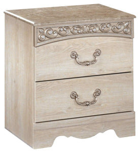Traditional 2 Drawers Nightstand