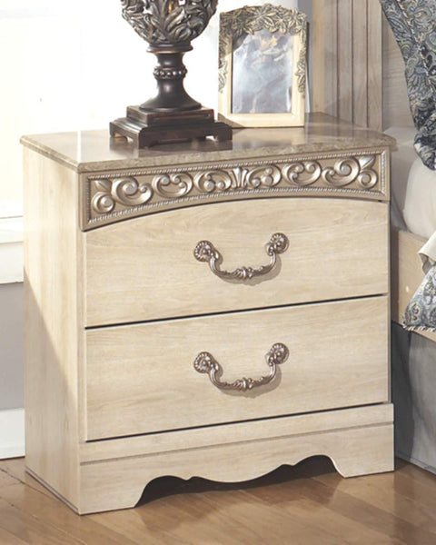Traditional 2 Drawers Nightstand