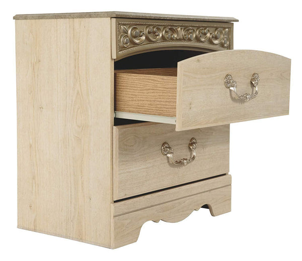 Traditional 2 Drawers Nightstand