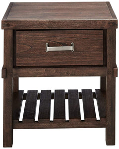 1 Drawer Nightstand with Shelf