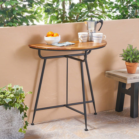 Wood Half Round Table