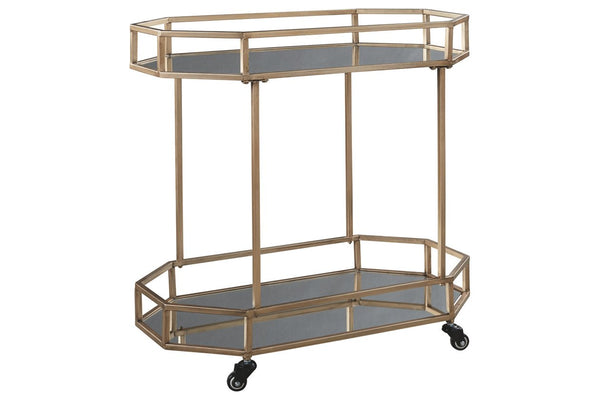 Metal bar cart