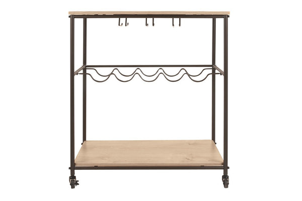 Three-tier bar cart