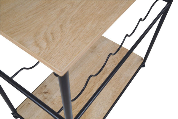 Three-tier bar cart