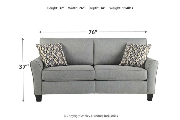Grey minimalist sofa