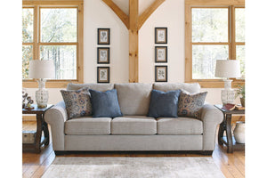 linen-weave sofa