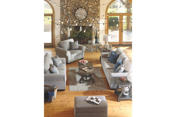 linen-weave sofa