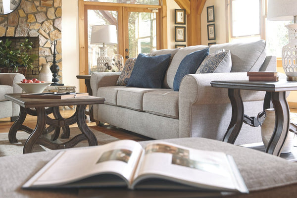 linen-weave sofa