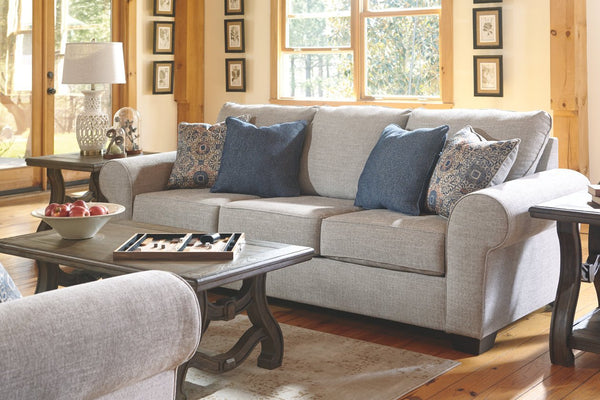 linen-weave sofa