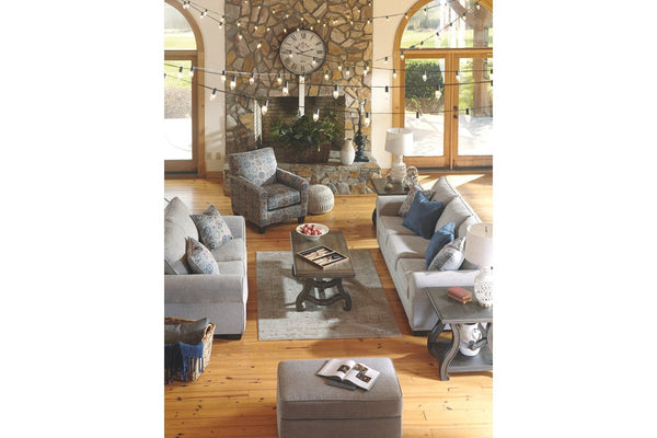linen-weave sofa