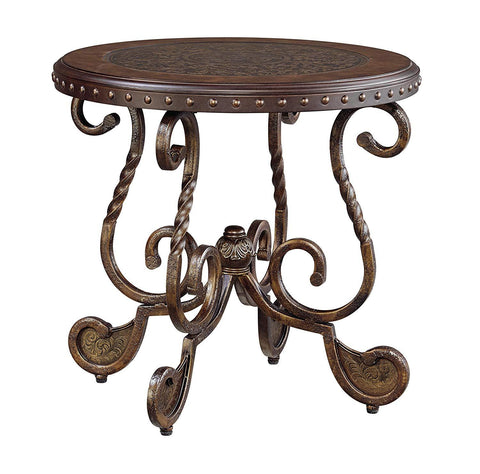 Traditional Circular End Table