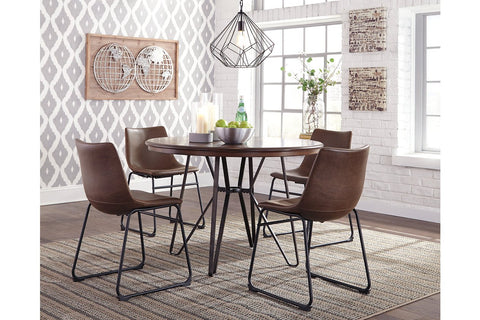Simple round dining table