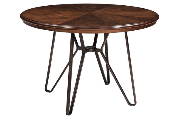 Simple round dining table