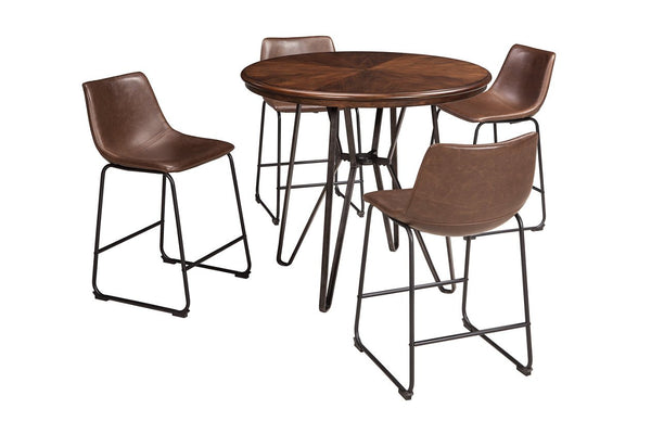 Simple round dining table