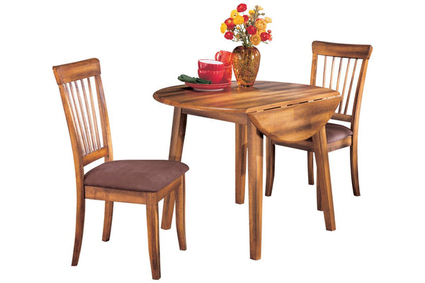 Folding round dining table