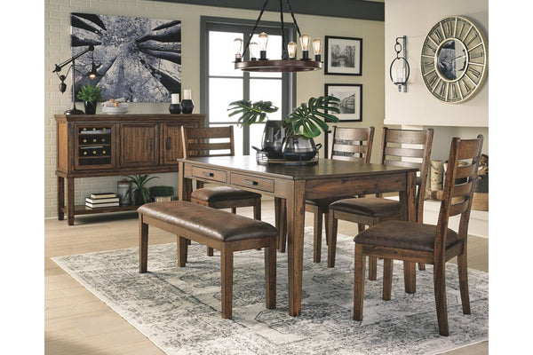 Dining table with drawers