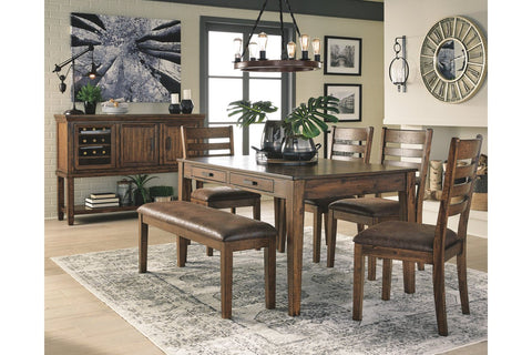 Dining table with drawers