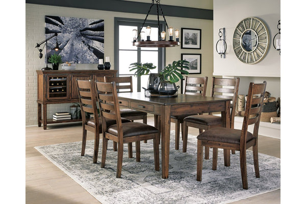 Dining table with drawers
