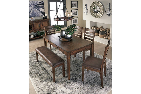 Dining table with drawers