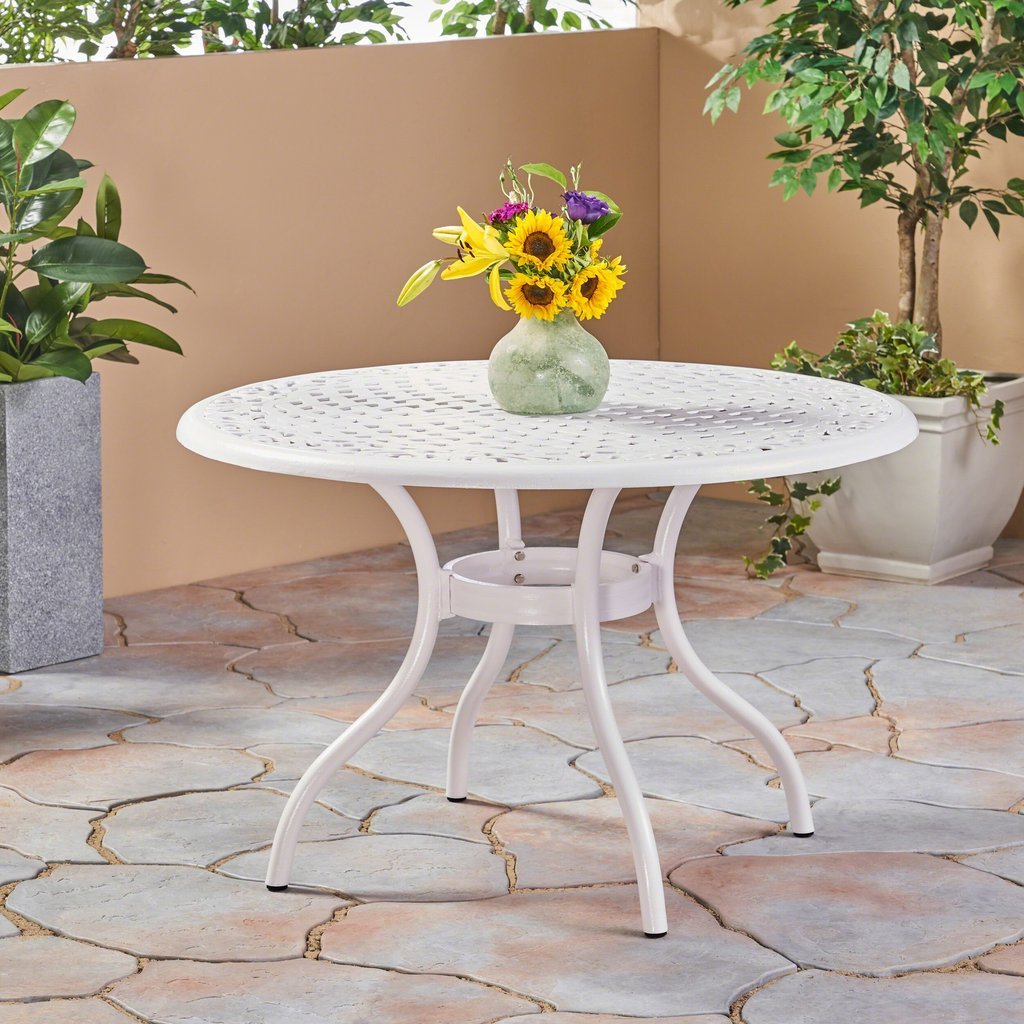 Aluminum Round Dining Table