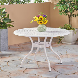 Aluminum Round Dining Table