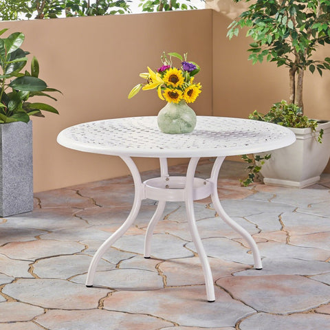 Aluminum Round Dining Table