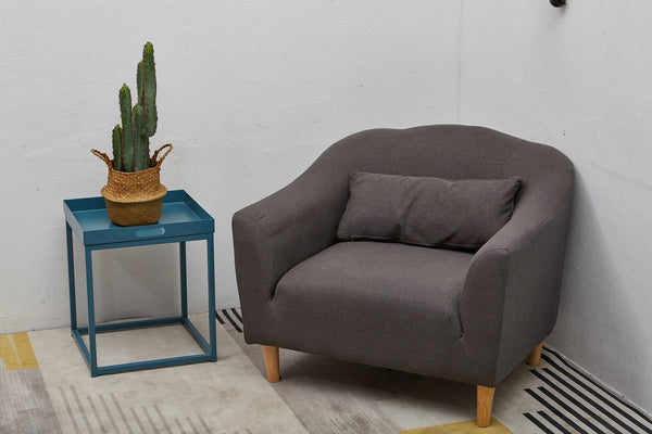 Side Tables with Metal Removable Serving Square Tray