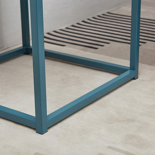 Side Tables with Metal Removable Serving Square Tray