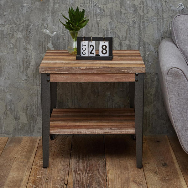 Rustic Vintage Industrial Coffee Side Table