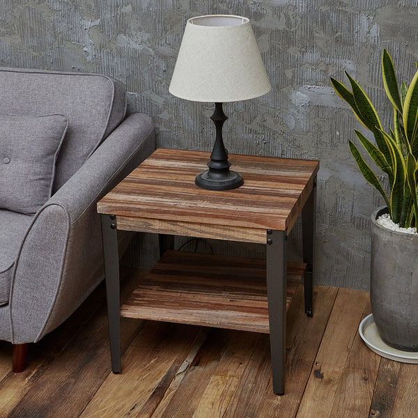 Rustic Vintage Industrial Coffee Side Table